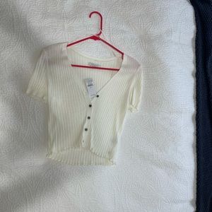 Cropped American eagle blouse